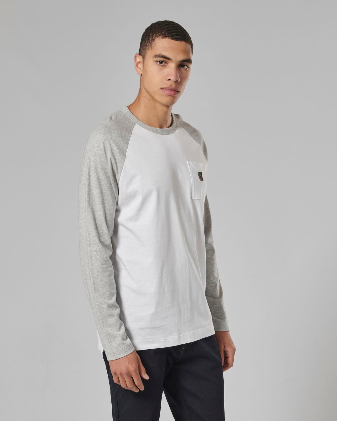 BLACKWELL T-SHIRT WHITE / GREY MARL S image 5