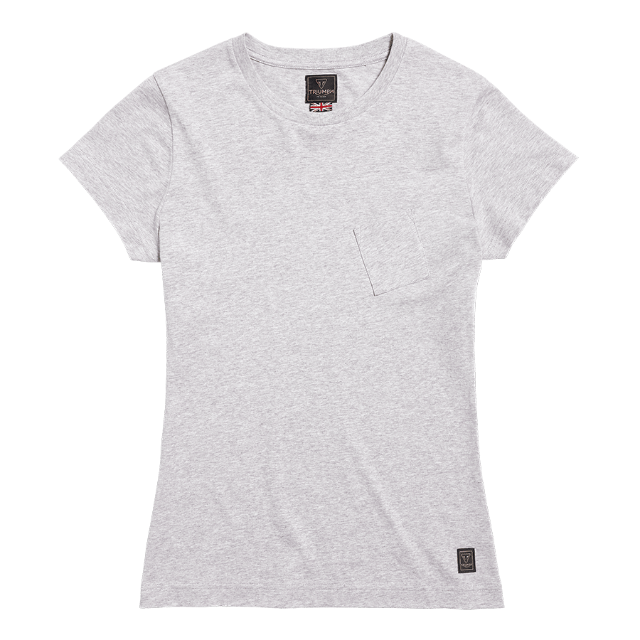 LADIES SYDNEY T-SHIRT GREY MARL XL image 2