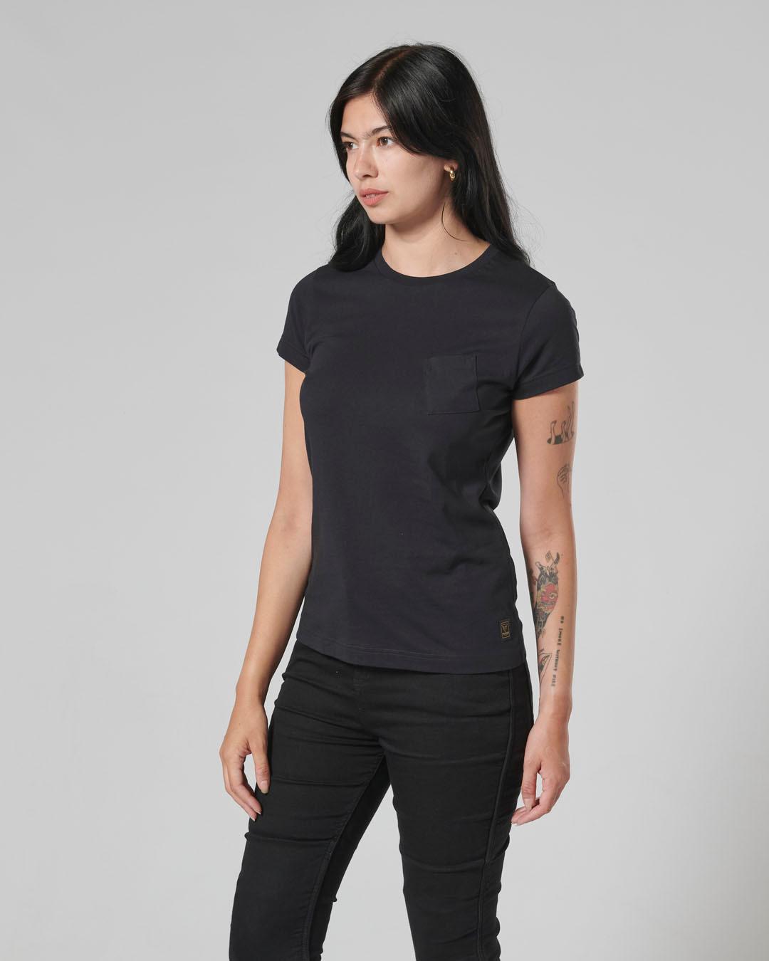 LADIES SYDNEY T-SHIRT JET BLACK XXS image 9