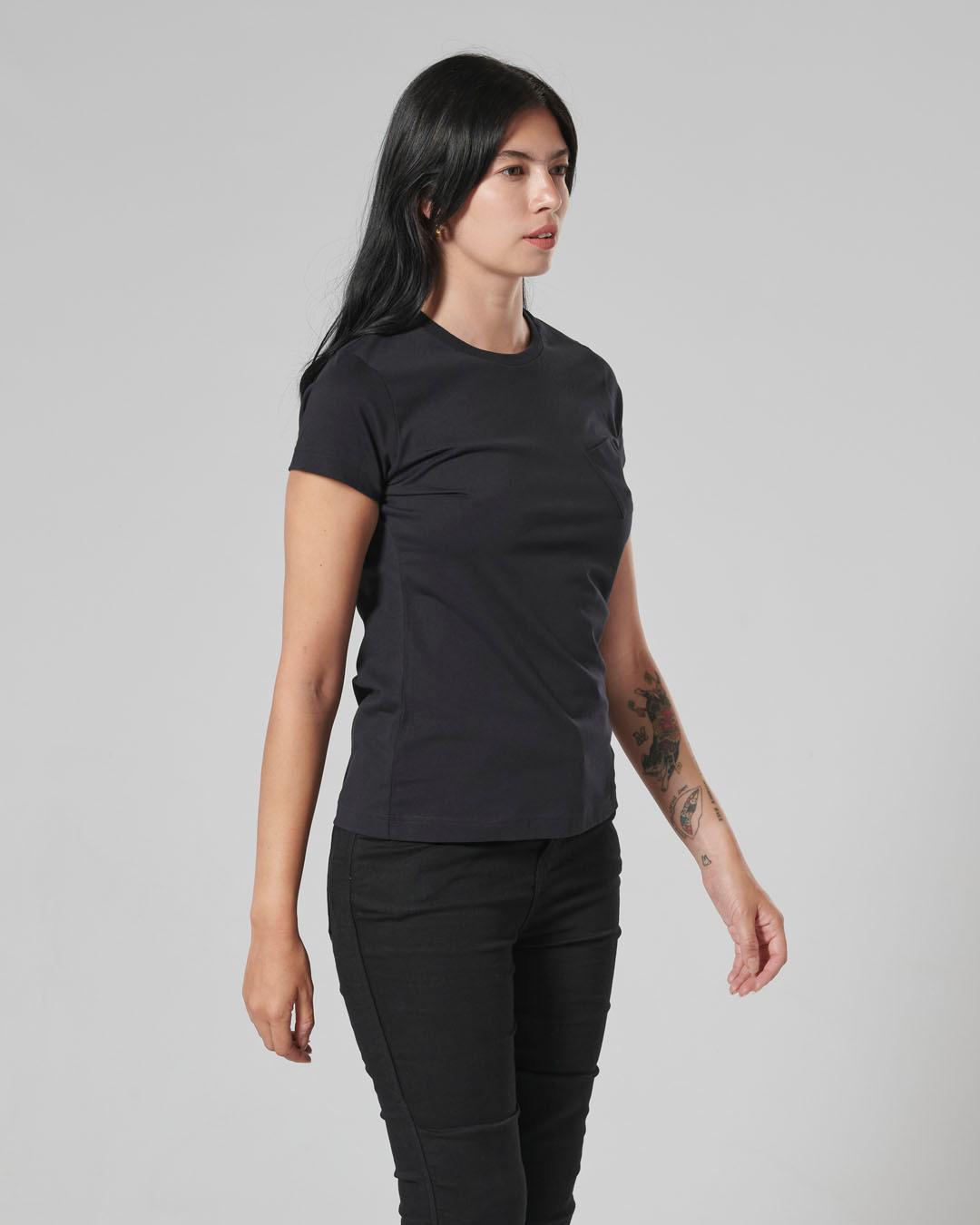 LADIES SYDNEY T-SHIRT JET BLACK XXS image 8
