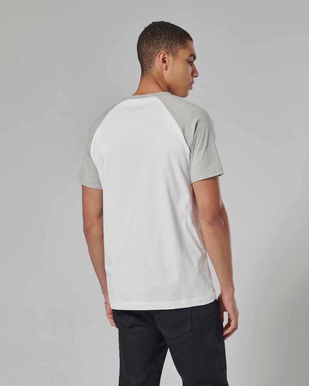 SALTERN T-SHIRT WHITE / GREY MARL XL image 3