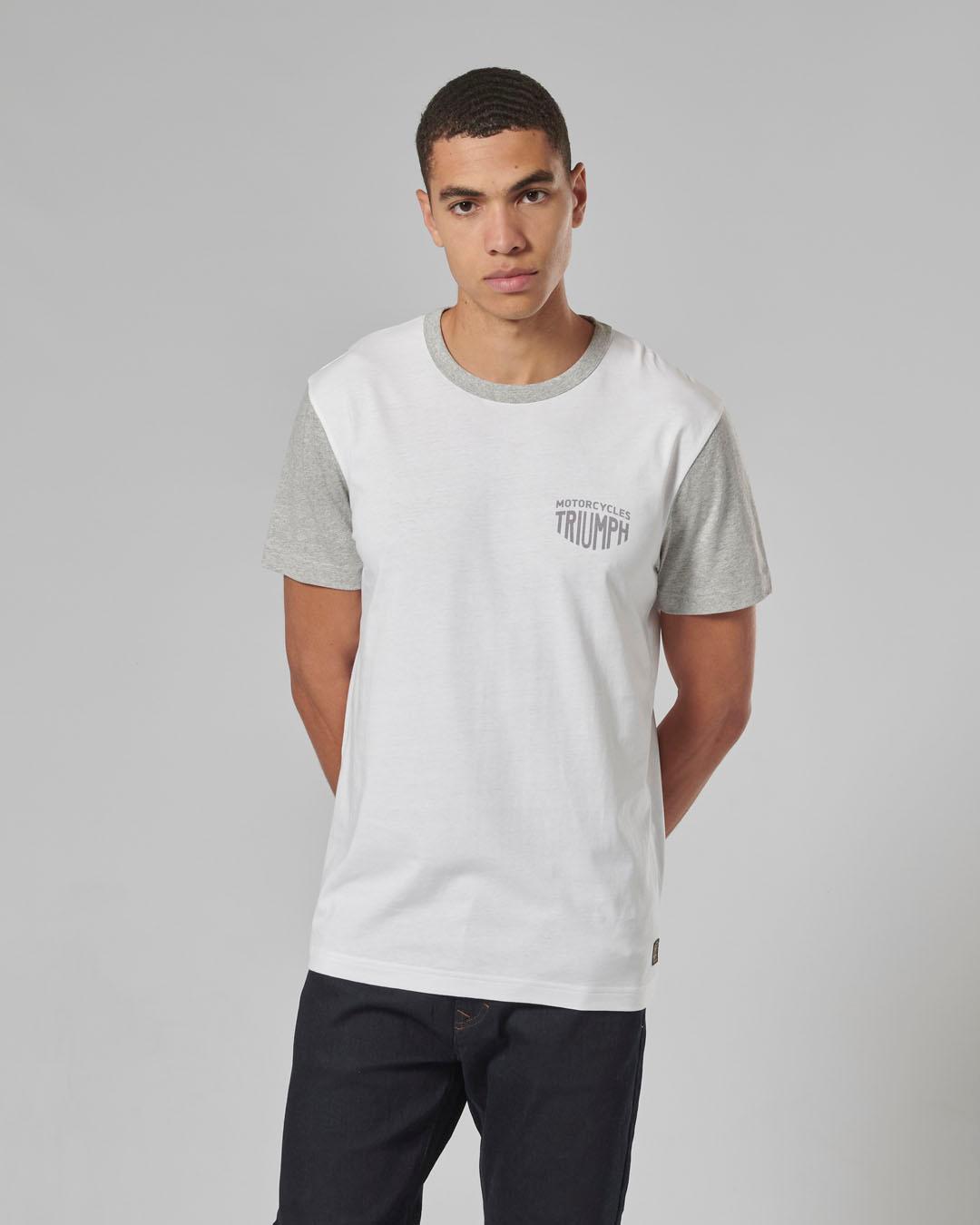FENLAND T-SHIRT WHITE / GREY MARL L image 4