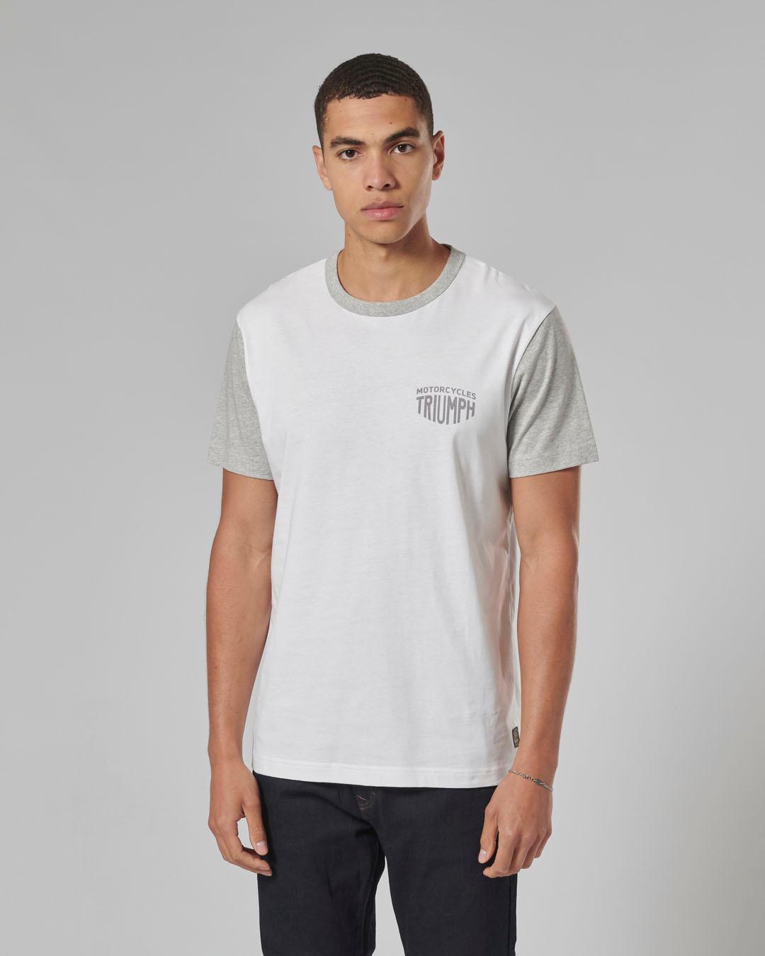 FENLAND T-SHIRT WHITE / GREY MARL XS image 8