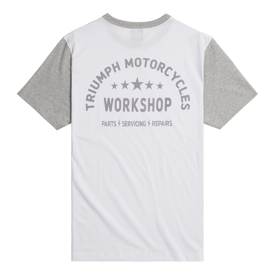 FENLAND T-SHIRT WHITE / GREY MARL XS image 1