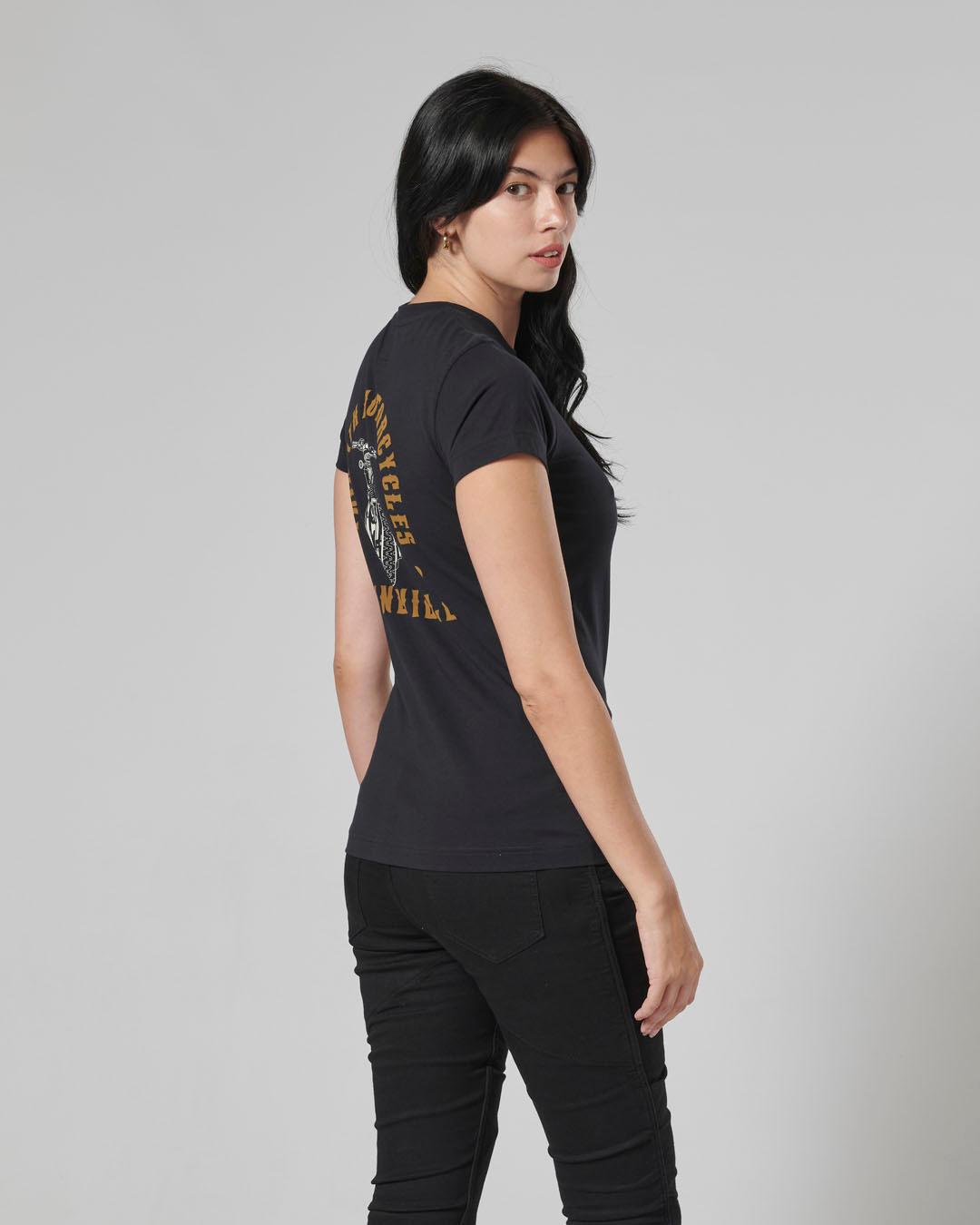 LADIES BONNEVILLE T120 T-SHIRT BLACK XXS image 7