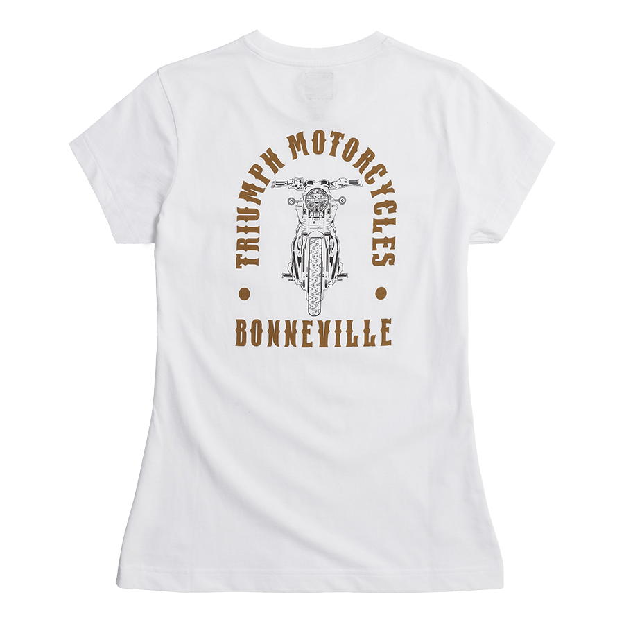 LADIES BONNEVILLE T120 T-SHIRT WHITE M image 4