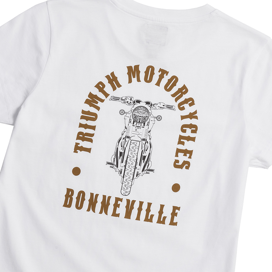 LADIES BONNEVILLE T120 T-SHIRT WHITE XS image 3