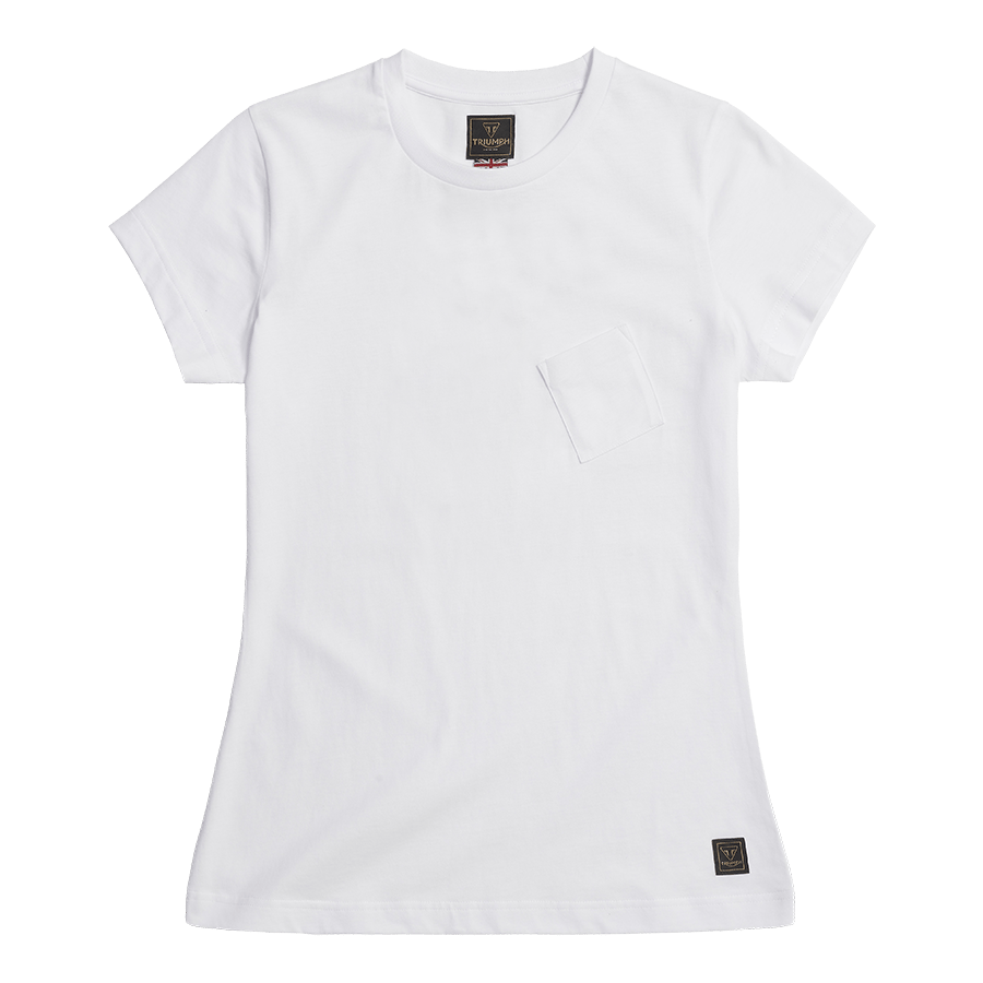 LADIES BONNEVILLE T120 T-SHIRT WHITE XS image 1