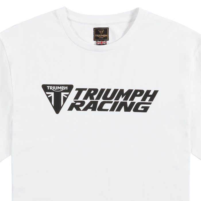 RACING TEE WHITE / BLACK L image 9
