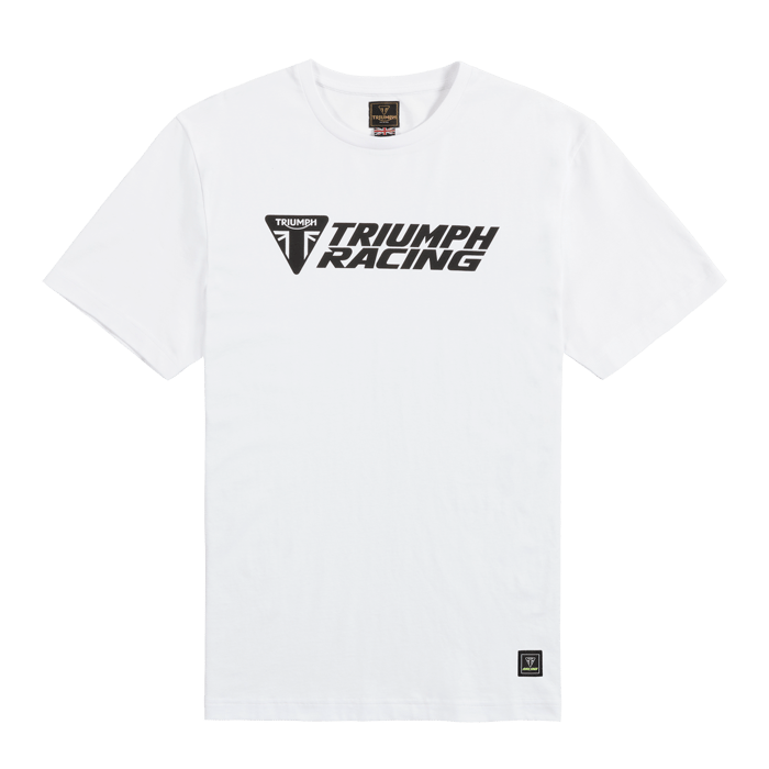 RACING TEE WHITE / BLACK M image 6