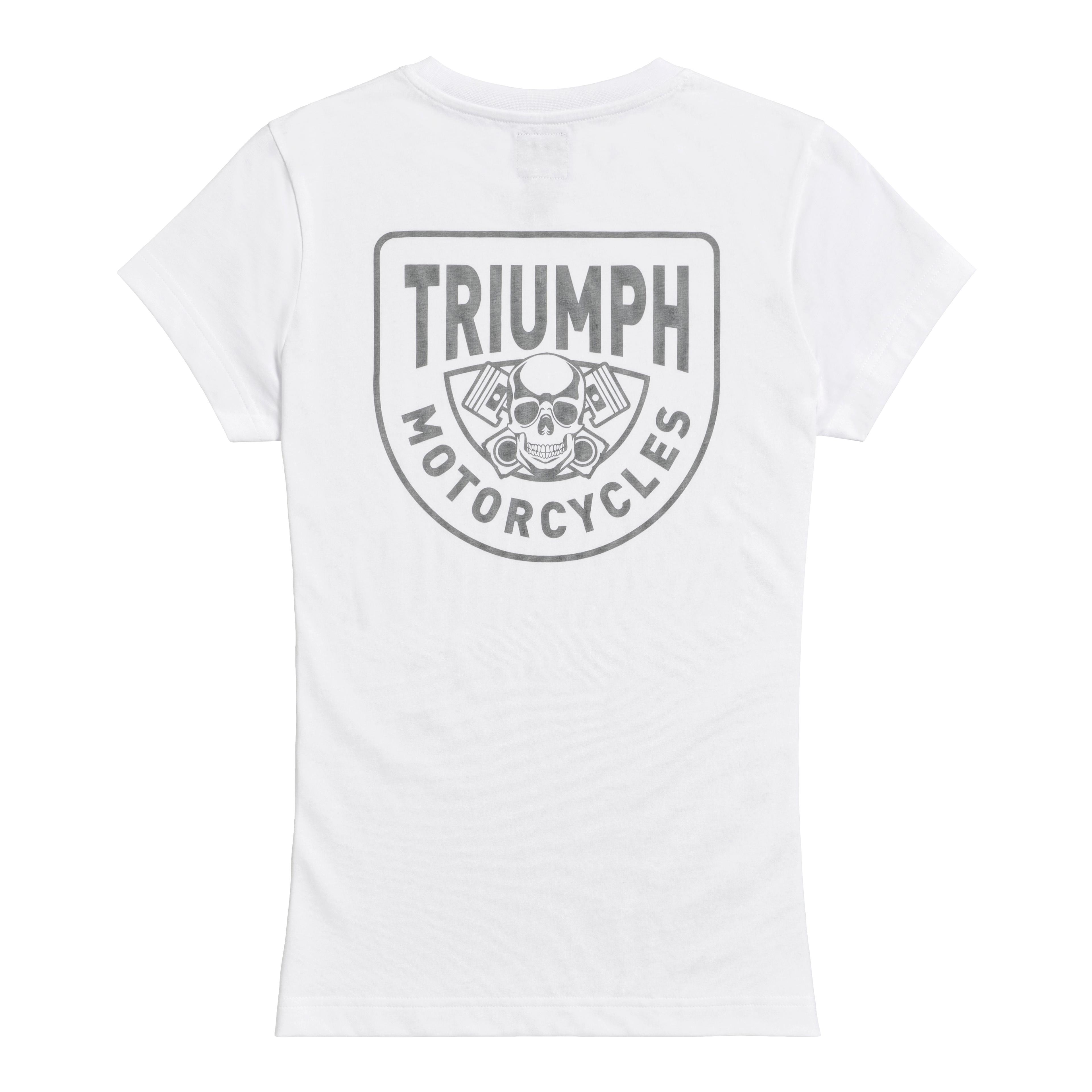 LADIES PISTON RICH T-SHIRT WHITE XL image 3