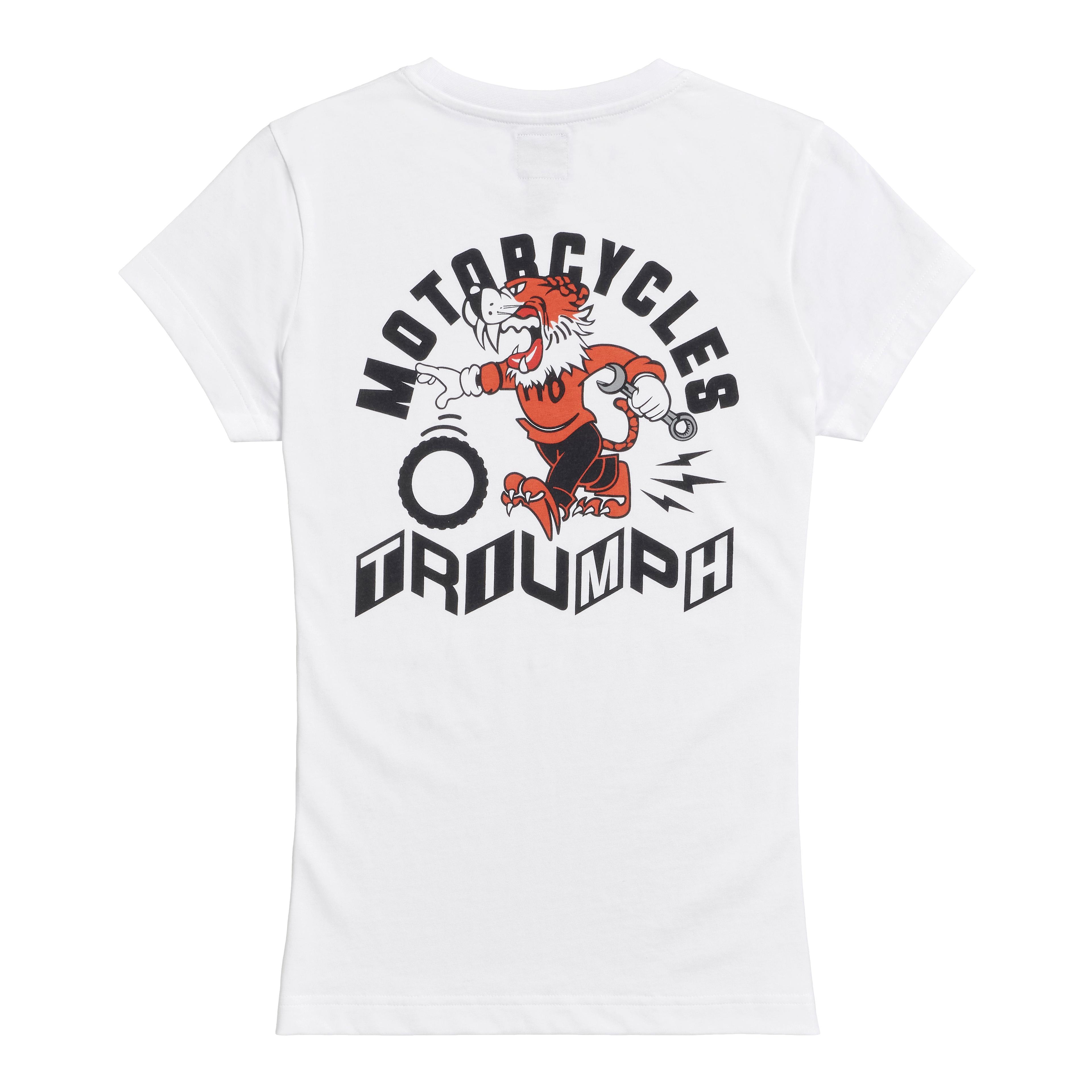 LADIES PIT STOP T-SHIRT WHITE XXS image 1