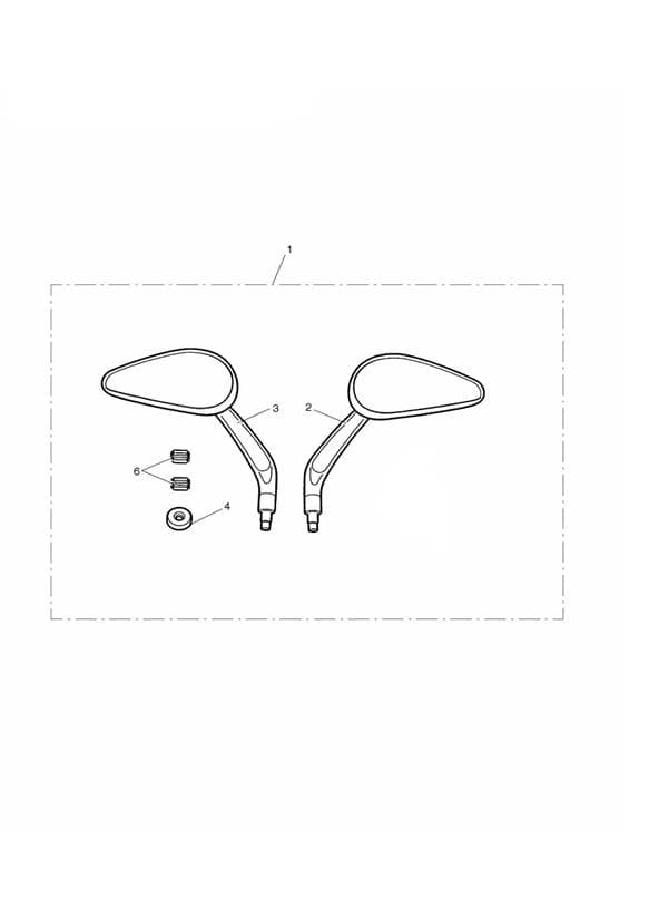 Oval Mirrors, Kit, Drilled