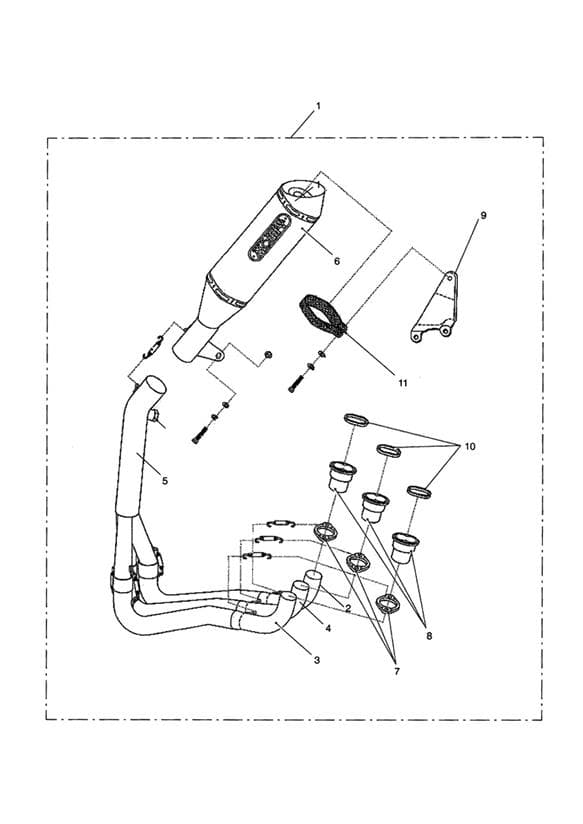 Exhaust Sys Assy, Arrow Race 3:1
