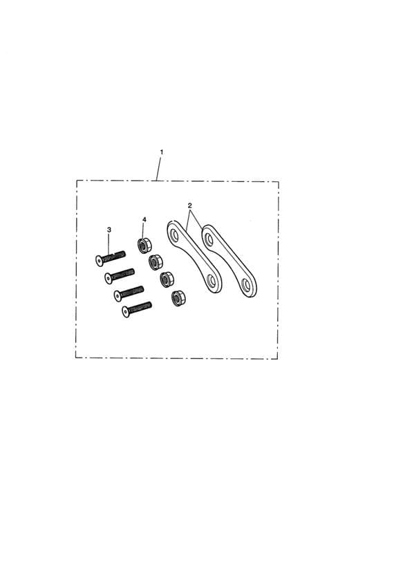 Finisher Kit, Rear Footrest Mount