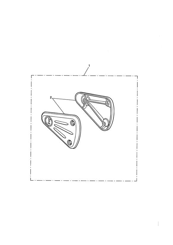 Footrest Hanger Kit, Std