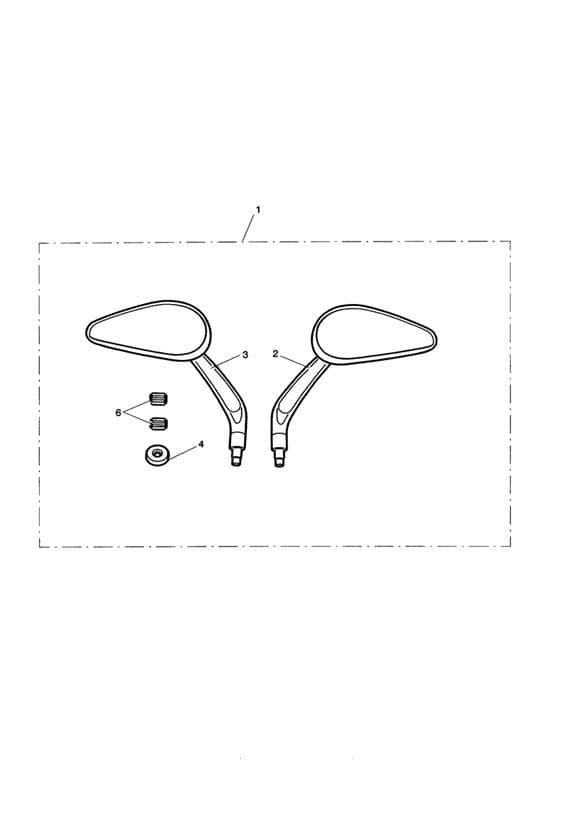 Oval Mirrors, Kit, Drilled
