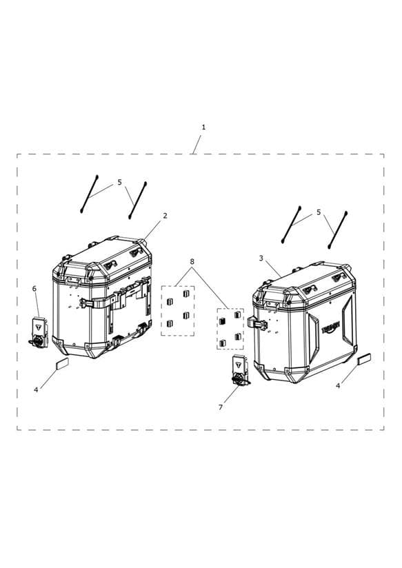 Pannier Kit, Aluminium, Silver