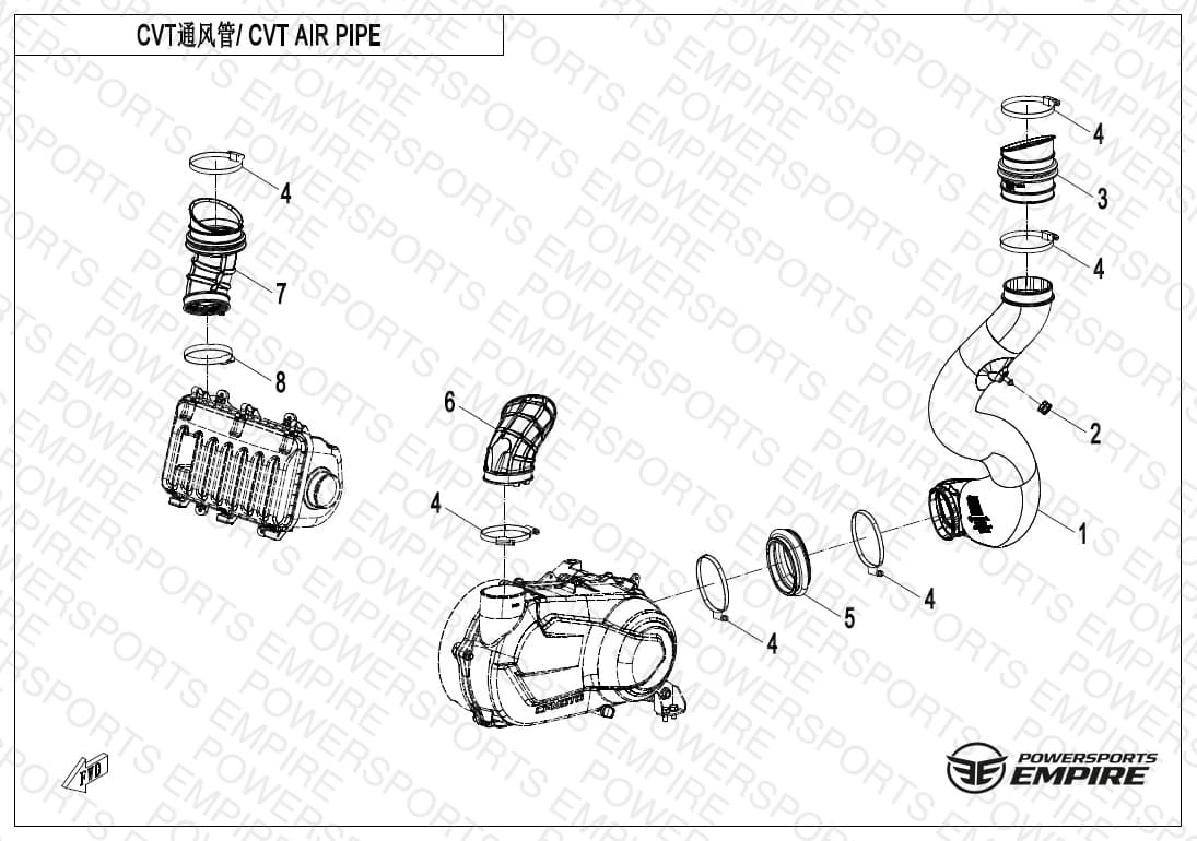 F00-2 — CVT AIR PIPE