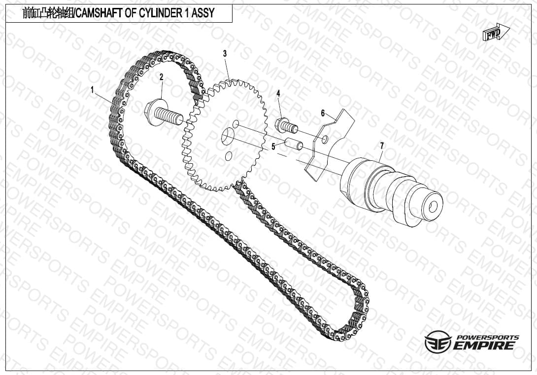 E02-4 — CAMSHAFT OF CYLINDER 1 ASSY.