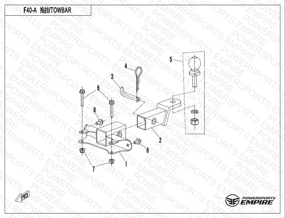 F40-A — TOWBAR (ACCESSORY)