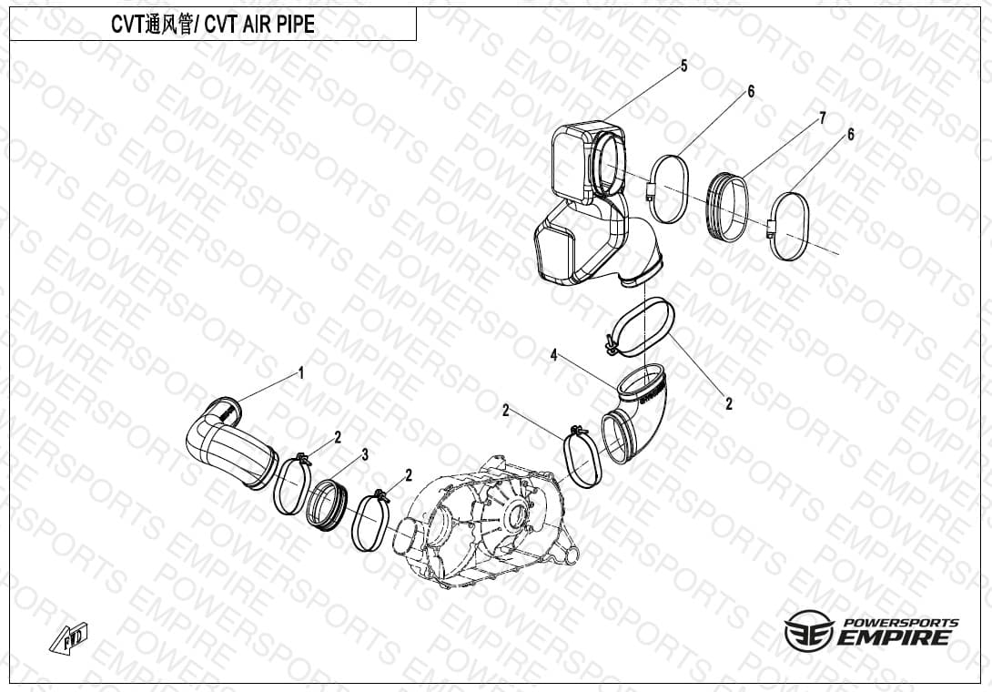 F00-2 — CVT AIR PIPE&SIDE COVER