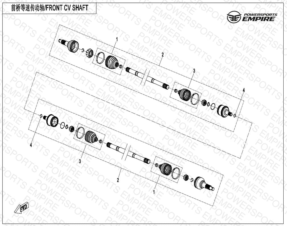 F27 — FRONT CV SHAFT