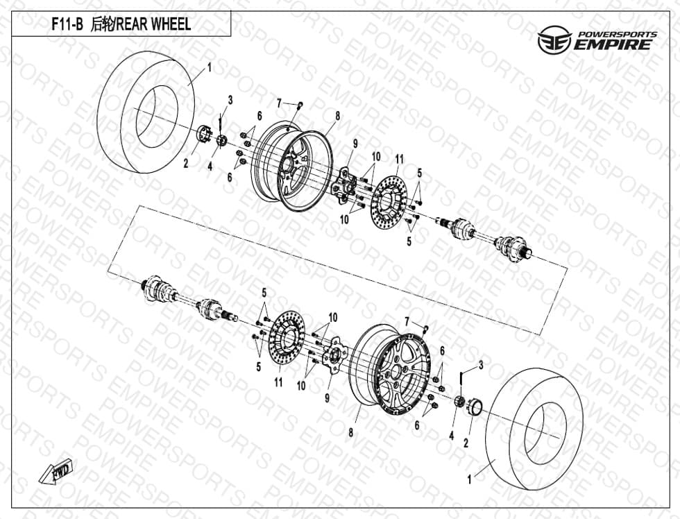 F11-B — REAR WHEEL