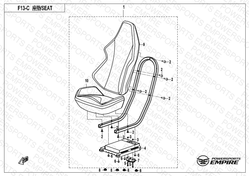 F13-C — SEAT(BLACK&WHTIE)