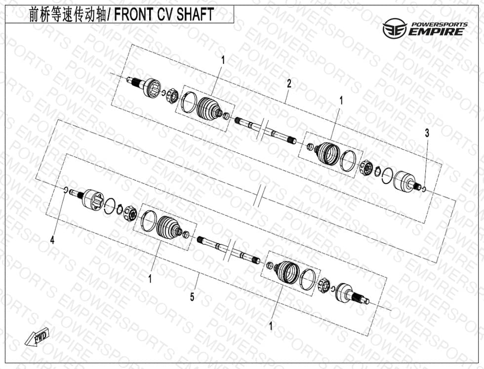 F27-D — FRONT CV SHAFT (ODM)