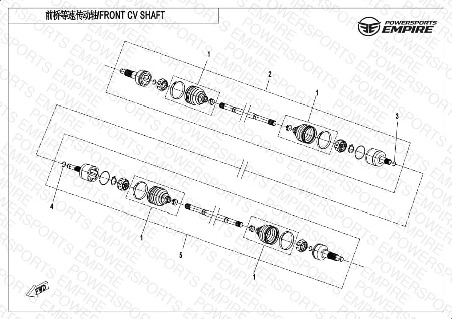 F27-B — FRONT CV SHAFT (ODM)