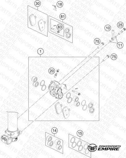 FRONT BRAKE CALIPER