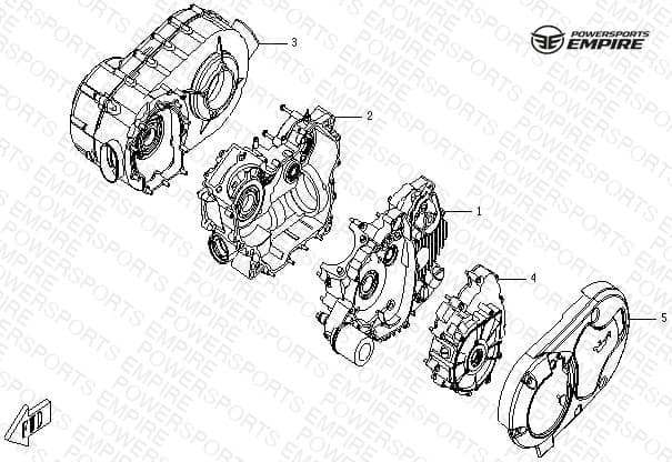 E01 — CRANKCASE ASSY
