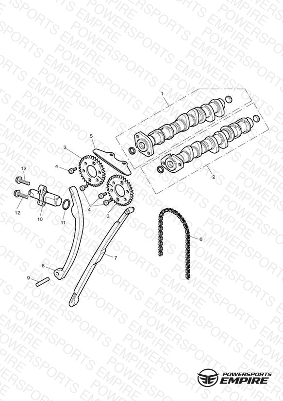 Camshaft & Camshaft Drive - Eng No 503519 > Eng No 508231