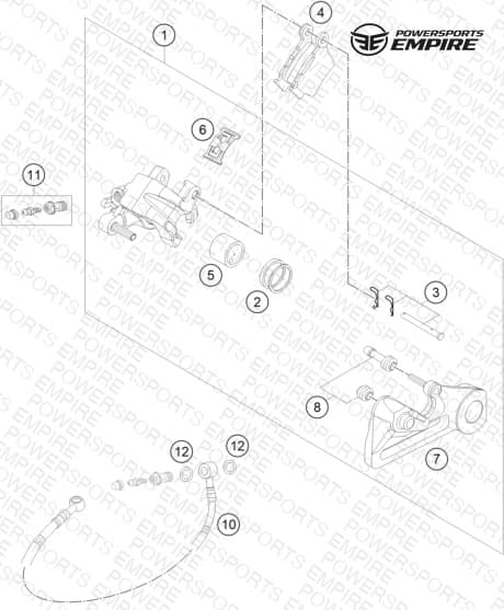 REAR BRAKE CALIPER