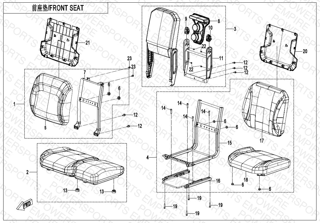 F13-1 — FRONT SEAT