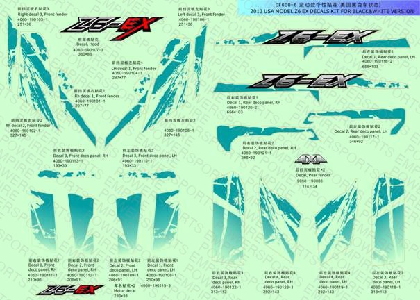 F36-2 — Z6 EX DECAL KIT, USA(2013 VERSION)