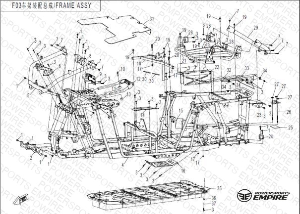 F03 — FRAME ASSY