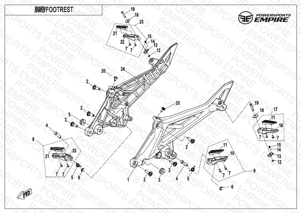 F14 — FOOTREST