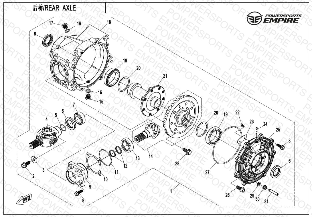 F33-B-V3 — REAR AXLE