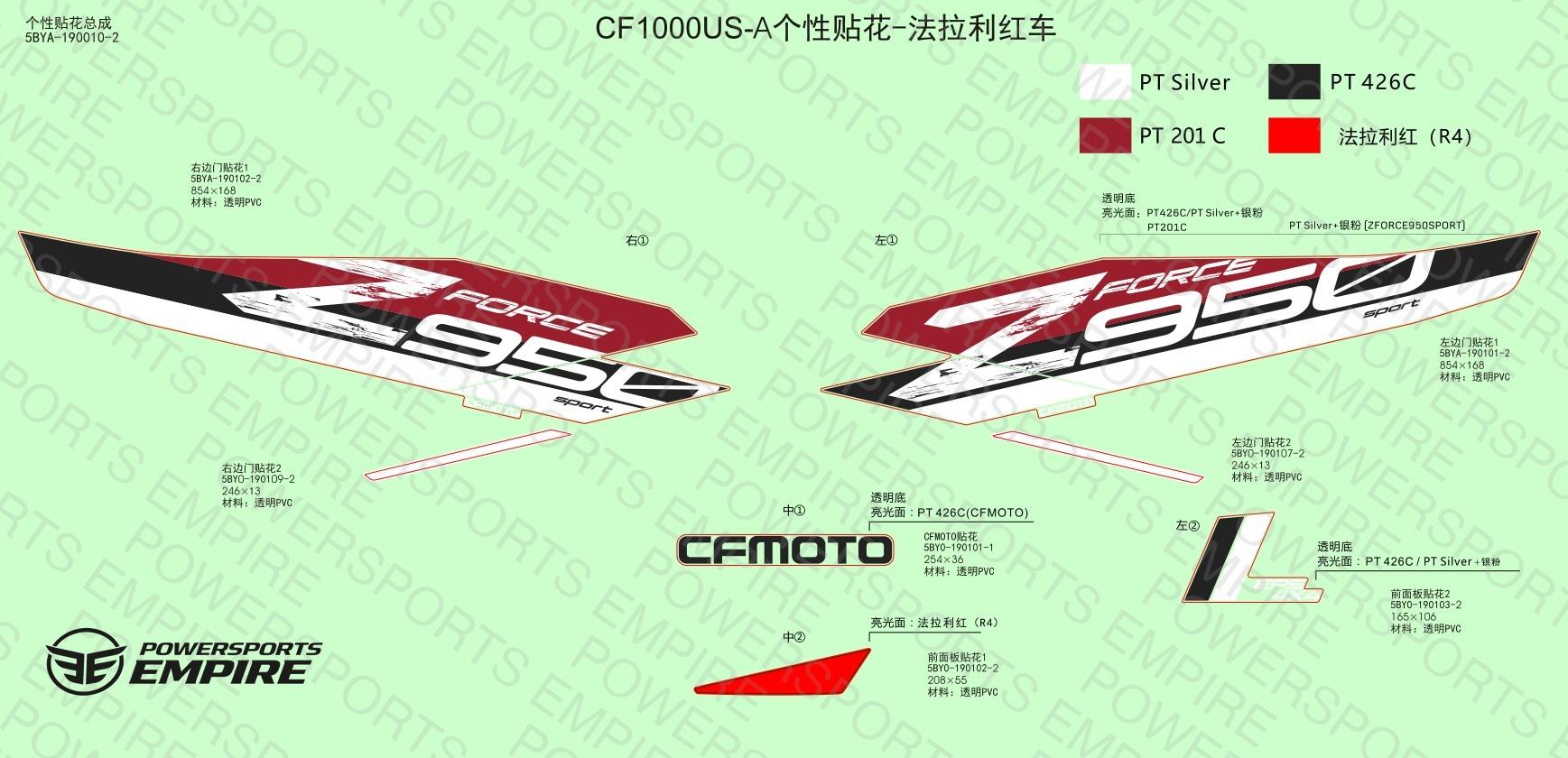 F19-1-C — DECAL,NA(FOR FIRE RED CAR)