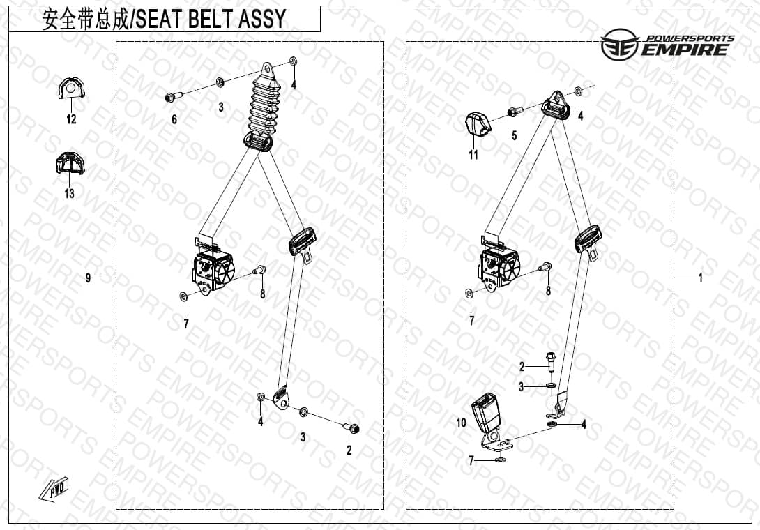 F34-2 — SEAT BELT ASSY(FRONT SEAT)