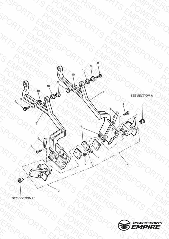 Luggage Mounting Rails Sprint Executive