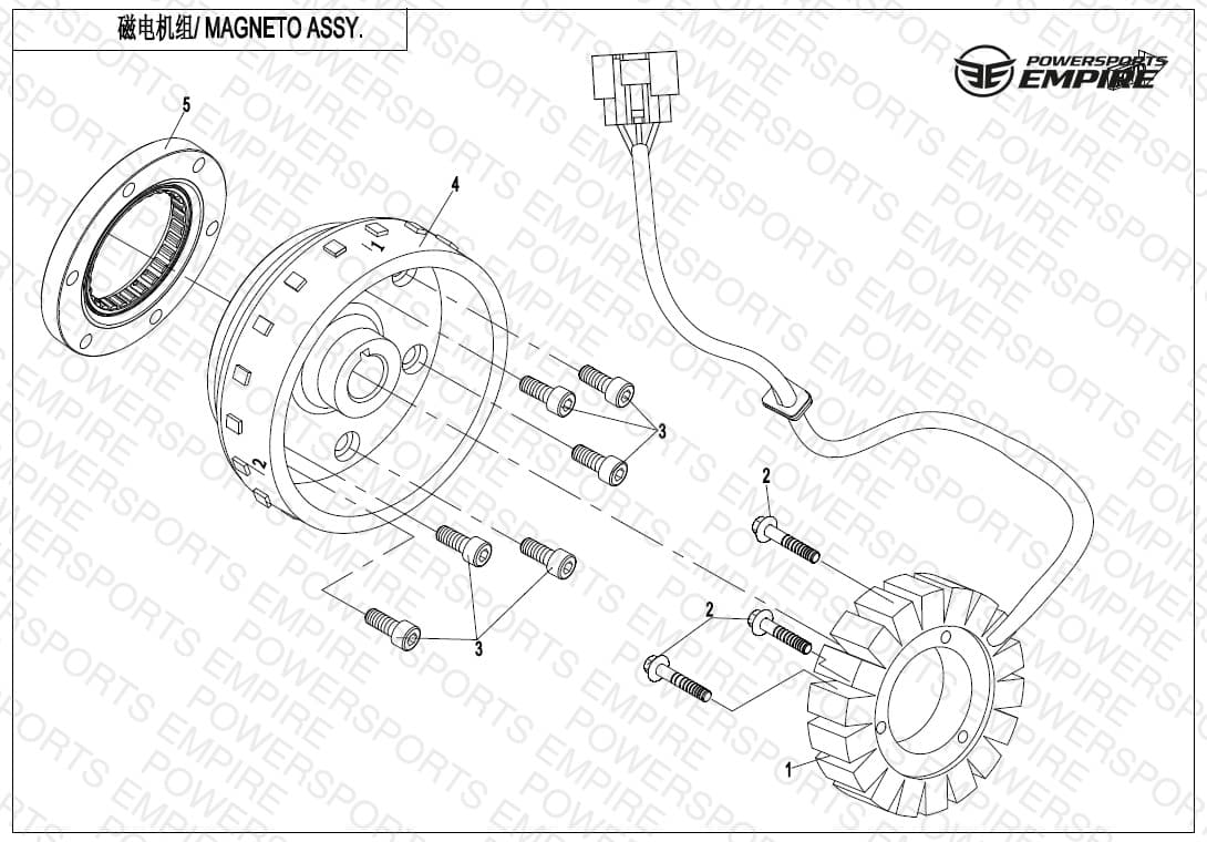 E03-B — MAGNETO ASSY.(HIGH POWER)