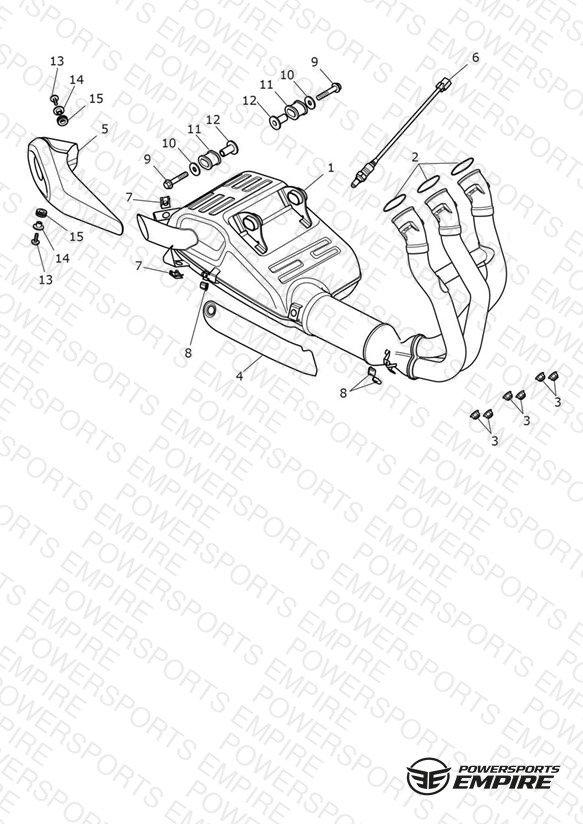 Exhaust System - Triple Tribute Only