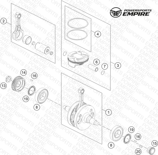 CRANKSHAFT, PISTON