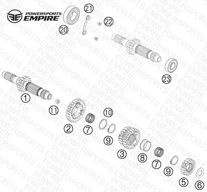 TRANSMISSION I - MAIN SHAFT
