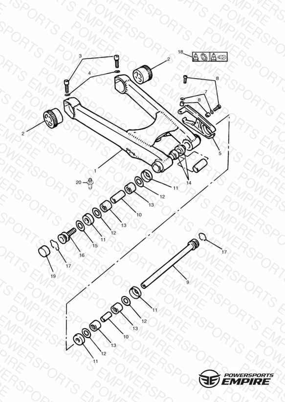 Swinging Arm 900cc Model