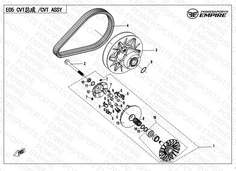 E05 — CVT ASSY