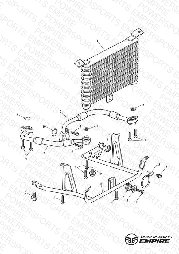 Oil Cooler > Eng No 267609